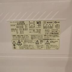 Sharp冷蔵庫とレンジ　白いセットの画像