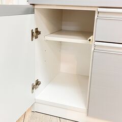 Craft KOGA クラフトコガ レンジボード 定価39,200円 レンジ台 キッチンカウンター 幅70cm 白 ホワイト×シルバー ★買取帝国 志木店