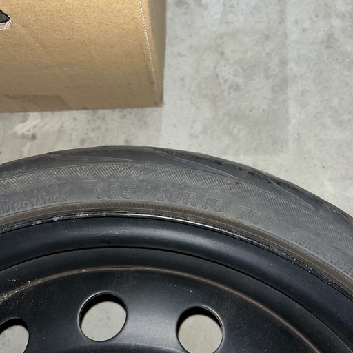 鉄ホイール16インチ　165／40R 16 ラクティス4本