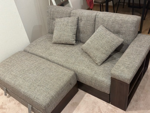 3人掛けソファ(オットマン+クッション2個)