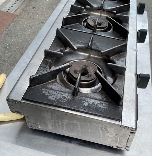 【動確済み】Rinnai リンナイ 業務用 卓上 ３口コンロ RSB-306SV 都市ガス ガステーブル ガスコンロ 卓上コンロ 三口