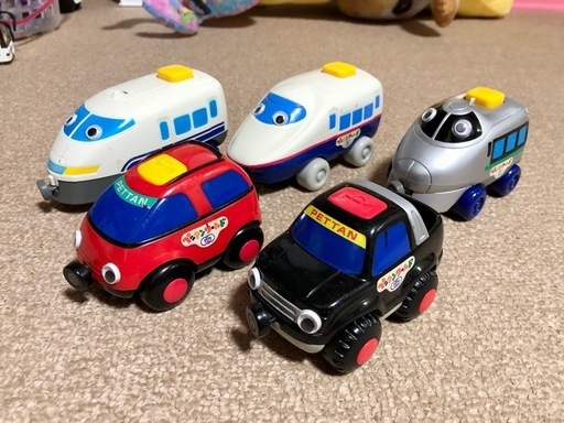 レア　ぺったんワールド　おもちゃ　車　列車　磁石　昭和玩具　列車ごっこ　年代物