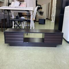 【リサイクルショップ　ピカソ　小松原】幅150cm 43-55型対応 TVボード ローボード ウォルナット★7989★の画像