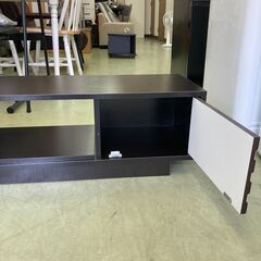 【リサイクルショップ　ピカソ　小松原】幅150cm 43-55型対応 TVボード ローボード ウォルナット★7989★の画像