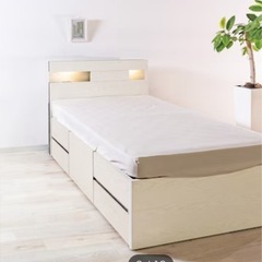ニトリ　引き出し収納付　シングルベッド（組立式）