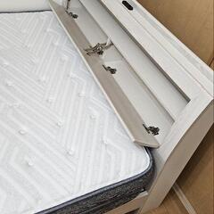 【新品同様　9月末まで！】NITORIダブルベッドすのこタイプ&N-Sleepマットレスの画像