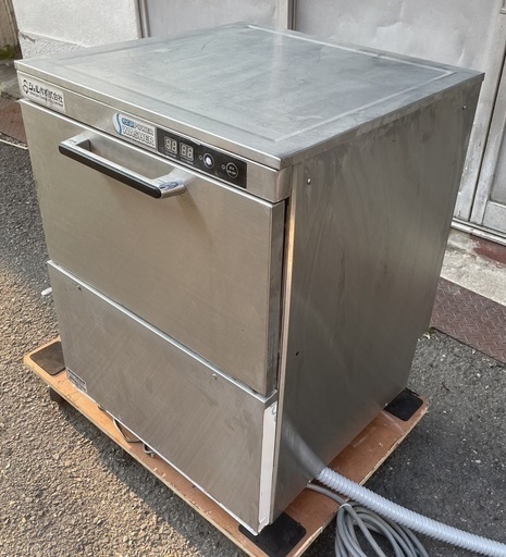 【動確済み】2017年 業務用 シェルパ 食器洗浄機 DJWE-400(V) 三相 200V アンダーカウンター 600×600×80