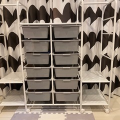 【お盆期間中のみ20%OFF】 LOWYA  ランドセルラック グレーの画像