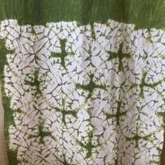 中古　絞り染めの暖簾の画像