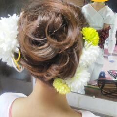 夏祭り　着付け　ヘアーセットの画像