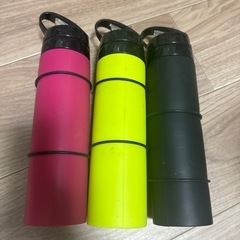おりたためるシリコンボトル3本セット