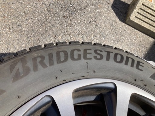 バルミナ タイヤホイール4本セット 225/60R18 2021年(令和3年製)バリ溝(ハリアー)
