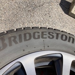 バルミナ タイヤホイール4本セット 225/60R18 2021年(令和3年製)バリ溝(ハリアー)の画像