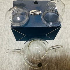新品☆クリスタル　ガラスのティーポット☆の画像