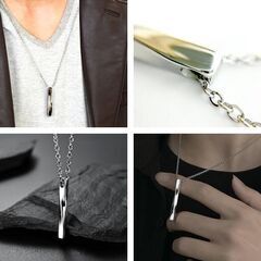 ツイストシルバーネックレス（新品）の画像
