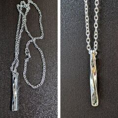 ツイストシルバーネックレス（新品）の画像