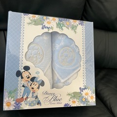 ミッキー＆ミニー フェイスタオルセット ブルーエバーアフター　２枚セットの画像