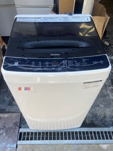 ☆中古￥10,800！Haier　4.5kg洗濯機　家電　2022年製　幅53㎝ｘ奥行50㎝ｘ高さ89㎝　【BH043