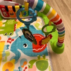 [美品]フィッシャープライス(fisher price) あんよでキック! 4WAYバイリンガル・ピアノジム の画像