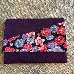 ハンドメイド品　念珠袋　紫