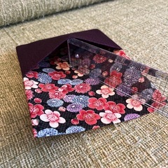 ハンドメイド品　念珠袋　紫の画像