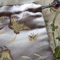 お譲り先が決まりました　美品　シノワズリ　巾着袋　検)シルクサテン　の画像