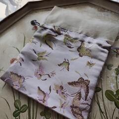 お譲り先が決まりました　美品　シノワズリ　巾着袋　検)シルクサテン　の画像