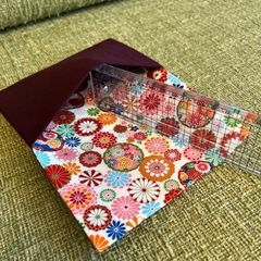 念珠袋　ハンドメイド品　ムラサキの画像