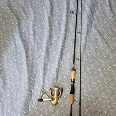 バスロッドとシマノリール Shimano Aerlex 2000の画像
