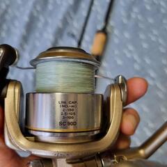 バスロッドとシマノリール Shimano Aerlex 2000の画像
