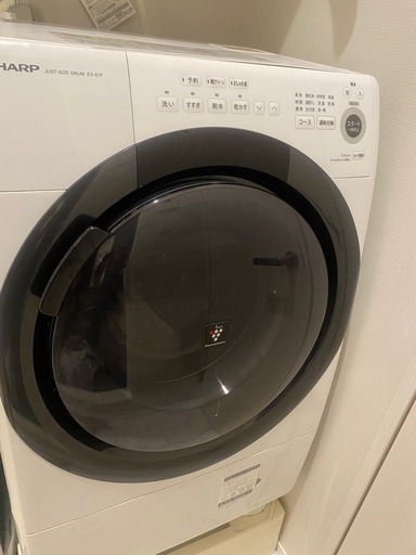 8月で出品終了 SHARP洗濯乾燥機