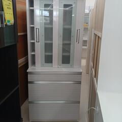 ★ジモティ割あり★ ｽﾗｲﾄﾞ扉食器棚 WH (H)--× (W)--× (D)--【joh 2014】