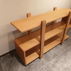 オーク　３段　棚の画像