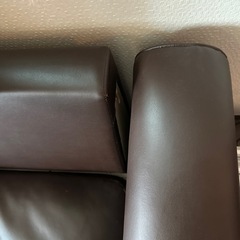 合皮ソファ/収納機能あり(IKEA)の画像