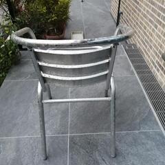 屋外用　アルミ椅子の画像
