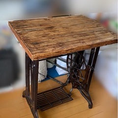 　アンティークテーブル　ミシン台　