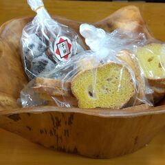 木製ものいれ(原木加工) お菓子・果物入れなどにの画像