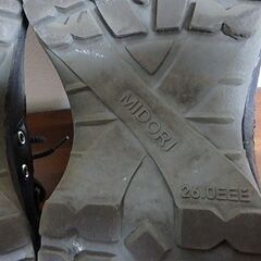  ◆ミドリ安全靴 workplus 26.0cm EEE 中古品 アンクルガードの画像