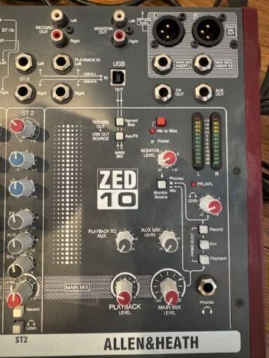 ALLEN&HEATH ZED-10 アナログミキサー 箱無し　値下げしました　2024年10月4日
