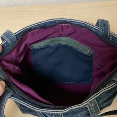 デニムバッグ　ハンドメイドの画像