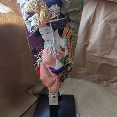 本絹　羽子板飾り　インテリア