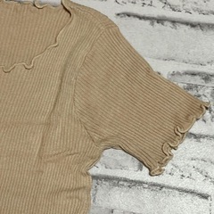 【この夏に大活躍】サマーニットレディース 半袖 トップス 五分袖 Uネックの画像