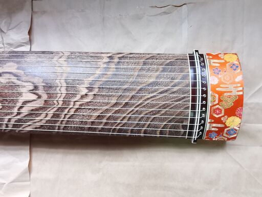 お琴 漆ケース付き デッドストック 未使用品 内袋・外袋付き 木瓜家紋