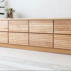 収納　ローチェスト　タンス　引き出し8　幅1600(1590mm...