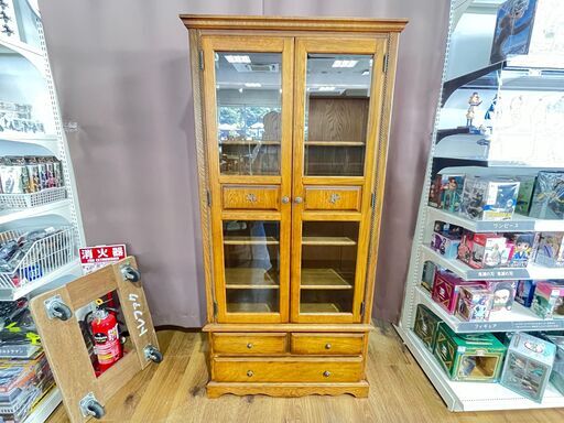 家具 生活家具 蝦夷民芸　書棚　ブラウン