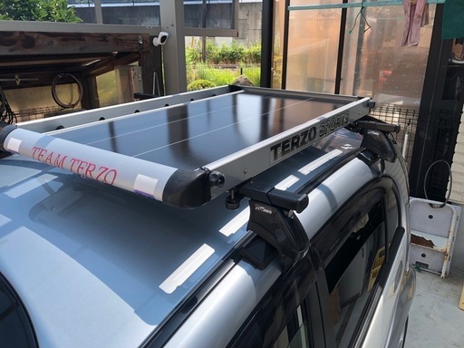 キャリア軽自動車用&TERZO SPORTSアルミラック&ソーラーパネル120w受渡者決定