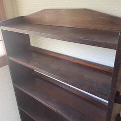 長野市　アンティーク　本棚　ブックシェルフの画像