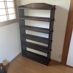 長野市　アンティーク　本棚　ブックシェルフの画像