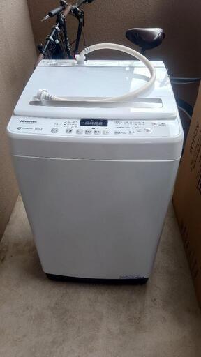 【美品】Hisense　全自動洗濯機 （８kg ） 2023年製　５年保証付