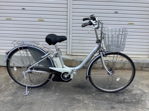 436 ヤマハ新機種電動アシスト自転車pas   26インチシルバアルミボディー